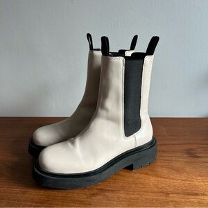 Genuine Leather H&M Premium Selection Chunky Chelsea